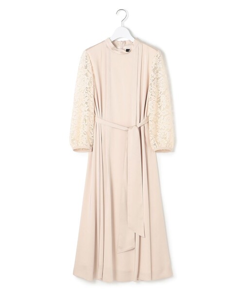 APPLAUDIR】ノーブルサテン レースコンビドレス（ドレス）｜23区