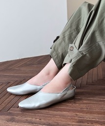 【希少】TOD'S レザー スリングバック パンプス ホワイト スリングバックシューズ」に該当するホワイト/白色系の