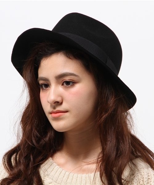 earth music&ecology（アースミュージックアンドエコロジー）の「広ツバ中折れハット（ハット・レディース・キャメル/グレー/ブラック・FREE）」の10枚目の写真