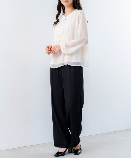 ANNA LUNA(アンナルナ)の「【ANNA LUNA】オケージョン にも◎ 裏地付き で 透けない ボータイブラウス!(シャツ/ブラウス・レディース・ベージュ/オフホワイト・MEDIUM)」の20枚目の写真
