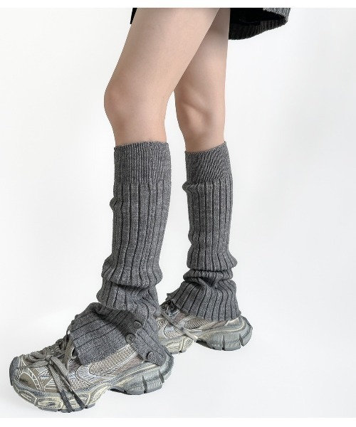 almo（アルモ）の「【LAMPOON】ボタンレッグウォーマー（レッグウォーマー・レディース・ホワイト/グレー/ブラック・FREE）」の5枚目の写真