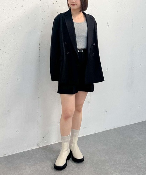 archives（アルシーヴ）の「【25ss/セットアップ対応】ダブルブレストテーラードジャケット（テーラードジャケット・レディース・ベージュ/グレー/ブラック・MEDIUM）」の14枚目の写真