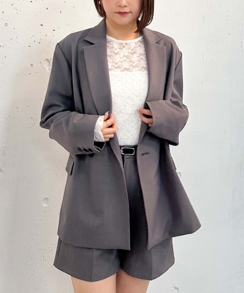 archives（アルシーヴ）の「【25ss/セットアップ対応】ダブルブレストテーラードジャケット（テーラードジャケット・レディース・ベージュ/グレー/ブラック・MEDIUM）」の17枚目の写真