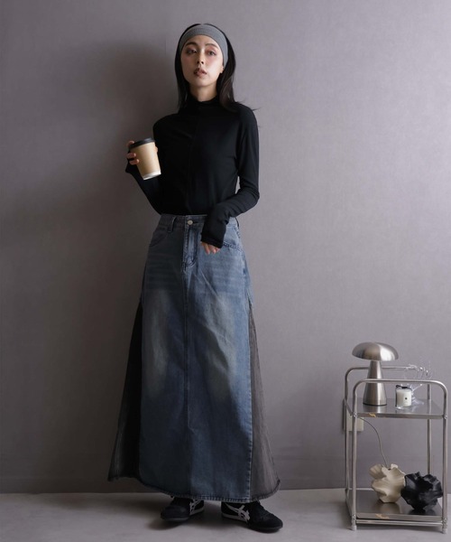 Ulysses(ユリシス)の「ハイネックカットソー(Tシャツ/カットソー・レディース・ホワイト/ブラック・M/L)」の22枚目の写真