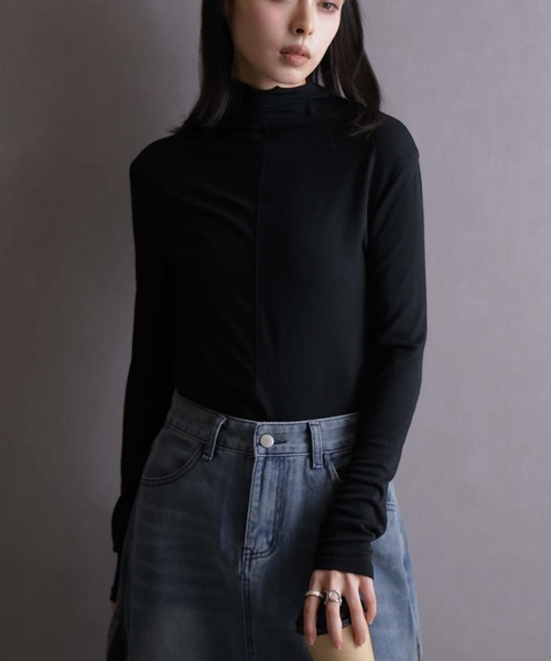 Ulysses(ユリシス)の「ハイネックカットソー(Tシャツ/カットソー・レディース・ホワイト/ブラック・M/L)」の21枚目の写真