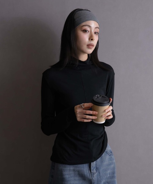 Ulysses(ユリシス)の「ハイネックカットソー(Tシャツ/カットソー・レディース・ホワイト/ブラック・M/L)」の17枚目の写真