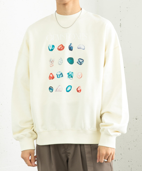 セール】Gem Stone Cropped Sweat（スウェット）｜SENSE OF PLACE by