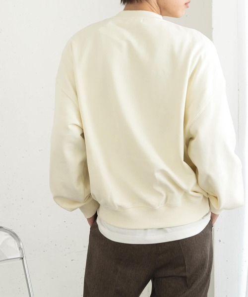 SENSE OF PLACE by URBAN RESEARCH(センスオブプレイスバイアーバンリサーチ)の「Gem Stone Cropped Sweat(スウェット・メンズ・ブラック/グレー/アイボリー・MEDIUM/LARGE)」の10枚目の写真