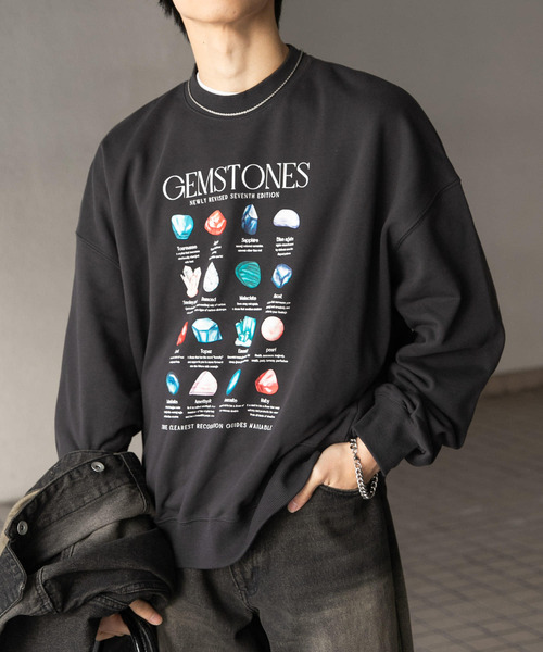 セール】Gem Stone Cropped Sweat（スウェット）｜SENSE OF PLACE by