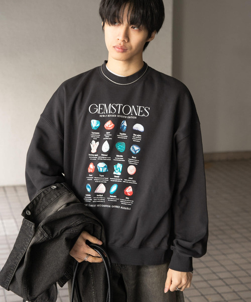 セール】Gem Stone Cropped Sweat（スウェット）｜SENSE OF PLACE by