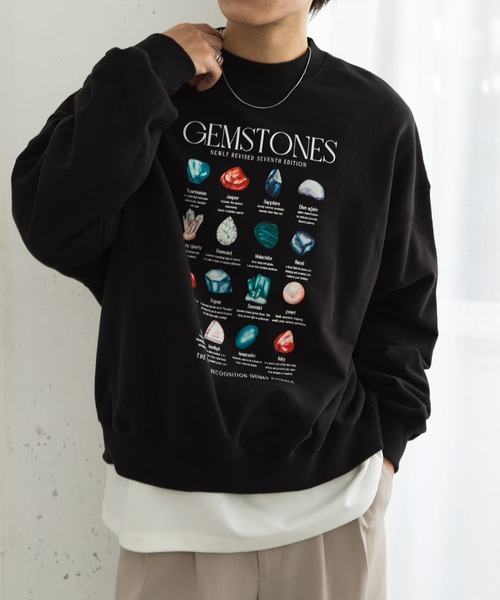 セール】Gem Stone Cropped Sweat（スウェット）｜SENSE OF PLACE by