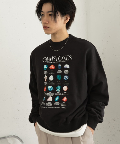 セール】Gem Stone Cropped Sweat（スウェット）｜SENSE OF PLACE by