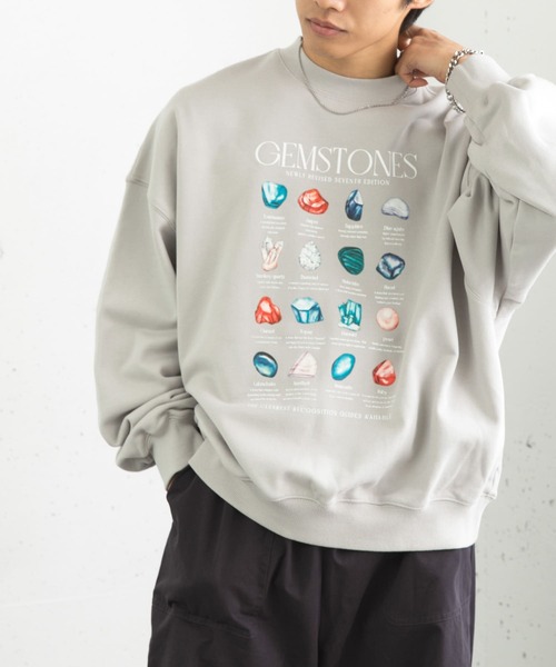 セール】Gem Stone Cropped Sweat（スウェット）｜SENSE OF PLACE by