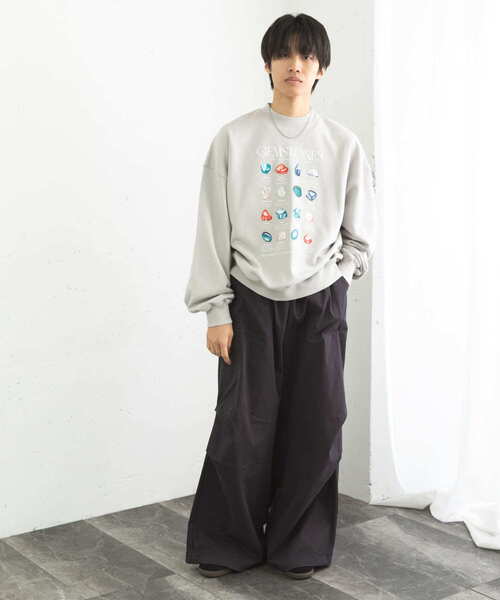 セール】Gem Stone Cropped Sweat（スウェット）｜SENSE OF PLACE by