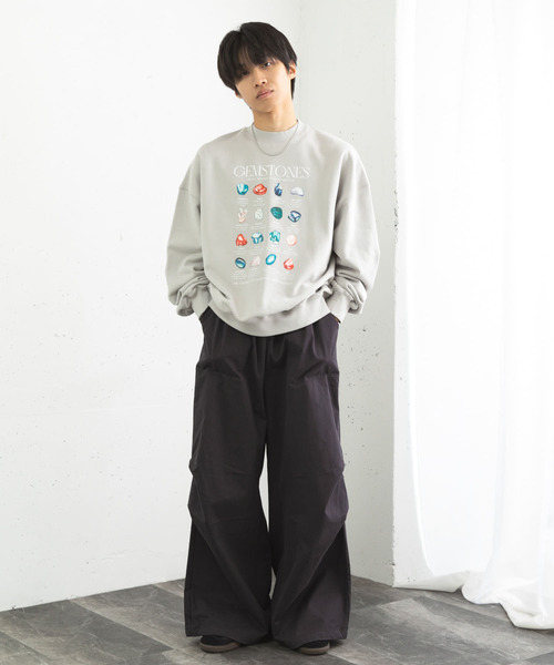 セール】Gem Stone Cropped Sweat（スウェット）｜SENSE OF PLACE by