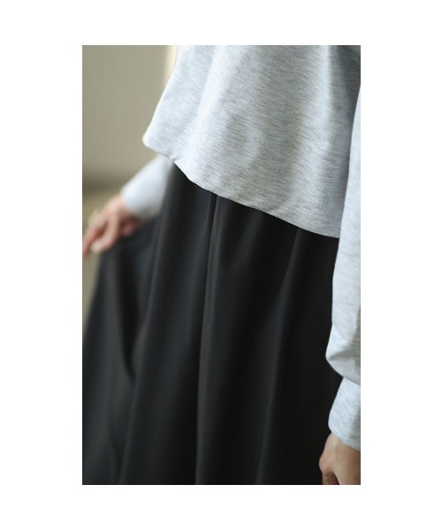 Sawa a la mode(サワアラモード)の「ショート丈スウェットとワンピースのセットアップ(ワンピース・レディース・グレー・FREE)」の9枚目の写真