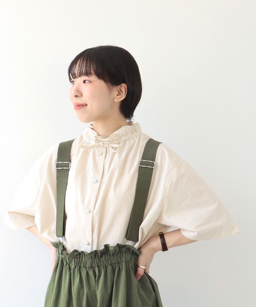 PAR ICI（パーリッシィ）の「ダンプグランジウォッシュ 吊りパンツ（その他パンツ・レディース・チャコールグレー/カーキ・FREE）」の9枚目の写真