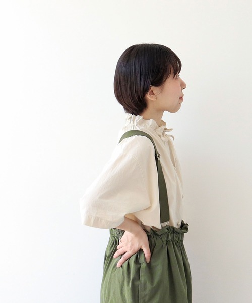 PAR ICI（パーリッシィ）の「ダンプグランジウォッシュ 吊りパンツ（その他パンツ・レディース・チャコールグレー/カーキ・FREE）」の11枚目の写真