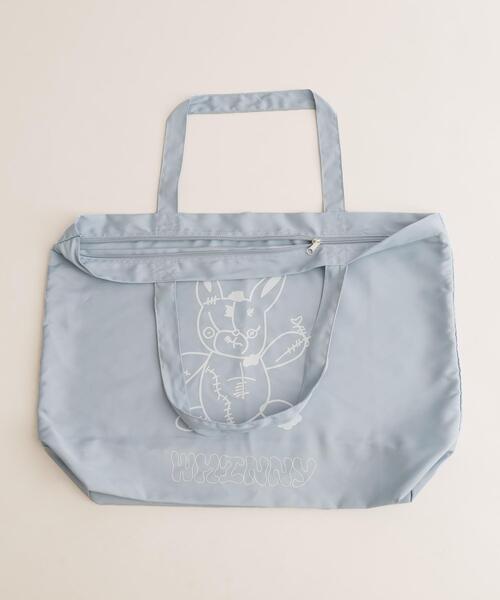 Whinny（ホワイニー）の「Whinny/ホネホネ闇うさぎのデカバッグ（トートバッグ・レディース・サックスブルー/ブラック・FREE）」の11枚目の写真