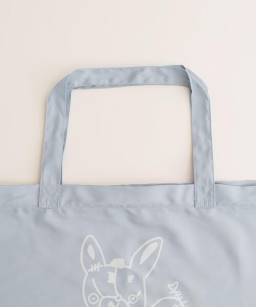 Whinny（ホワイニー）の「Whinny/ホネホネ闇うさぎのデカバッグ（トートバッグ・レディース・サックスブルー/ブラック・FREE）」の12枚目の写真