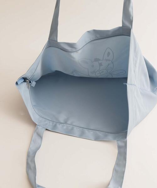 Whinny（ホワイニー）の「Whinny/ホネホネ闇うさぎのデカバッグ（トートバッグ・レディース・サックスブルー/ブラック・FREE）」の9枚目の写真