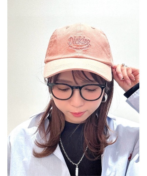 Dickies(ディッキーズ)の「【Dickies】ピグメント刺繍キャップ(キャップ・レディース・ブラック/ピンク/キナリ・フリー)」の11枚目の写真