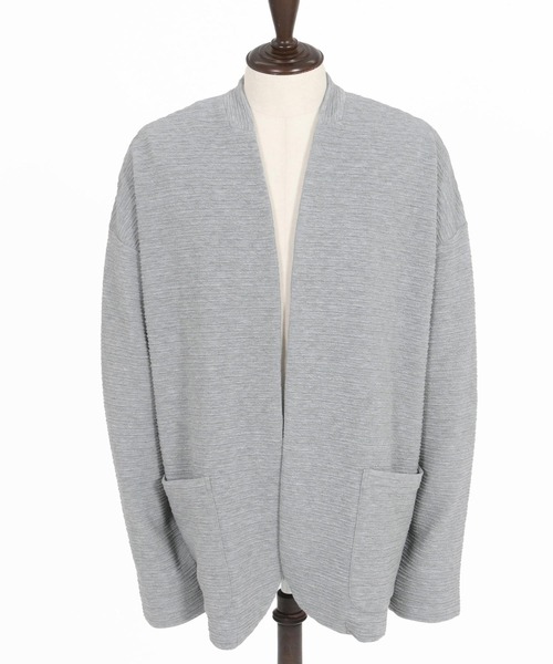 Magine(マージン)の「mj10547- Deformed Knitting Jacquard Collarless Jacket ノーカラージャケット(ノーカラージャケット・メンズ・チャコールグレー/ブラック/ミックスグレー・44/46/48)」の20枚目の写真
