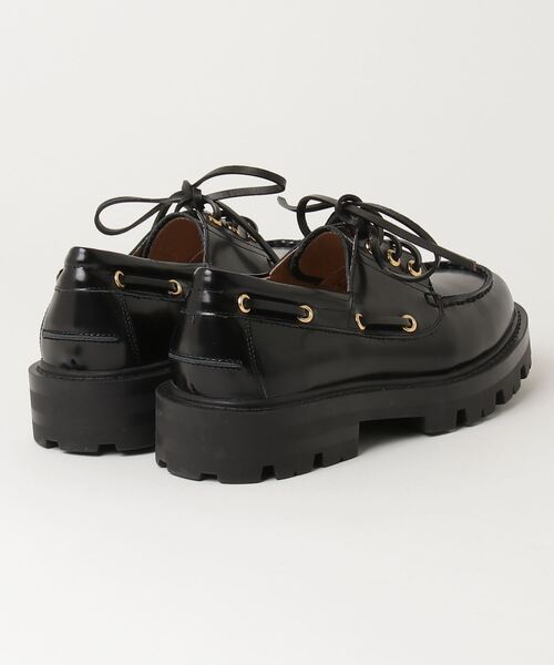 ARTESANOS（アルテサノス）の「ARTESANOS 3 EYELET MOCCASIN アルテサノス ガラスレザー 3アイレット モカシン（モカシン/デッキシューズ・レディース・ブラック・37/38/39/36）」の15枚目の写真