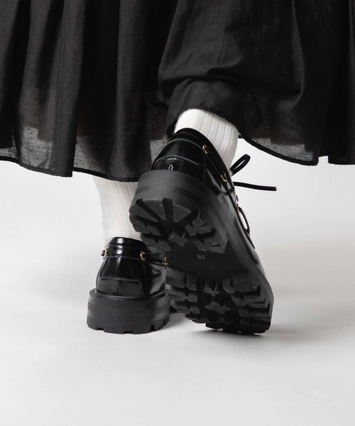 ARTESANOS 黒 モカシン・デッキシューズ ARTESANOS “モカシン デッキシューズ” | rangelife onlinestore