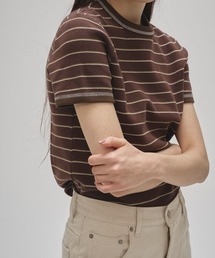 TODAYFUL(gDfCt)́yTODAYFUL/gDfCtzBorder Ringer Tee/{[_[K[TVc(TVc/Jbg\[)