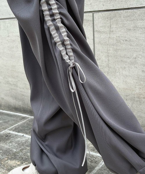 F i.n.t（フィント）の「ドロストリボントラックパンツ/fint　フィント（その他パンツ・レディース・グレー/ネイビー・FREE）」の10枚目の写真