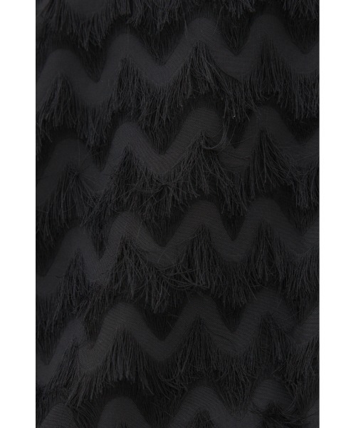 crie conforto(クリーコンフォルト)の「カットジャガードプルオーバー 秋服 / 冬服 / 長袖(Tシャツ/カットソー・レディース・ブラック/アイボリー・FREE)」の13枚目の写真