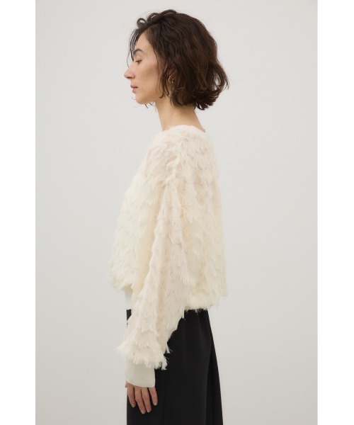 crie conforto(クリーコンフォルト)の「カットジャガードプルオーバー 秋服 / 冬服 / 長袖(Tシャツ/カットソー・レディース・ブラック/アイボリー・FREE)」の18枚目の写真