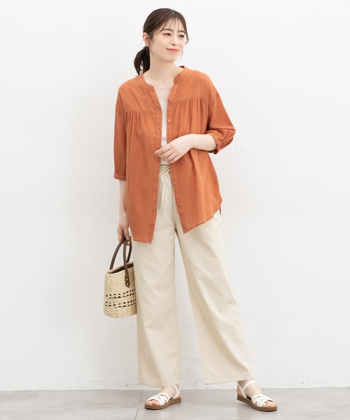 Honeys（ハニーズ）の「デニムイージーパンツ（デニムパンツ・レディース・ブラック/ライトブルー/ライトインディゴブルー/アイボリー・M/LL/L/3L/S）」の21枚目の写真