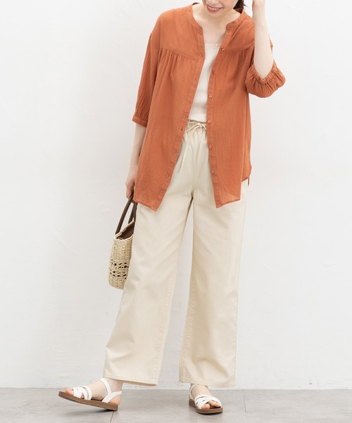 Honeys（ハニーズ）の「デニムイージーパンツ（デニムパンツ・レディース・ブラック/ライトブルー/ライトインディゴブルー/アイボリー・M/LL/L/3L/S）」の22枚目の写真