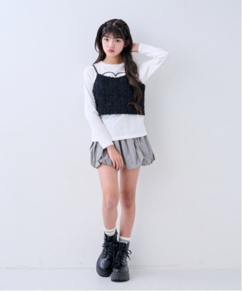 by LOVEiT（バイラビット）の「2WAYビスチェ（ベスト・キッズ・ブラック/アイボリー・130cm/120cm/140cm/150cm/160cm）」の3枚目の写真