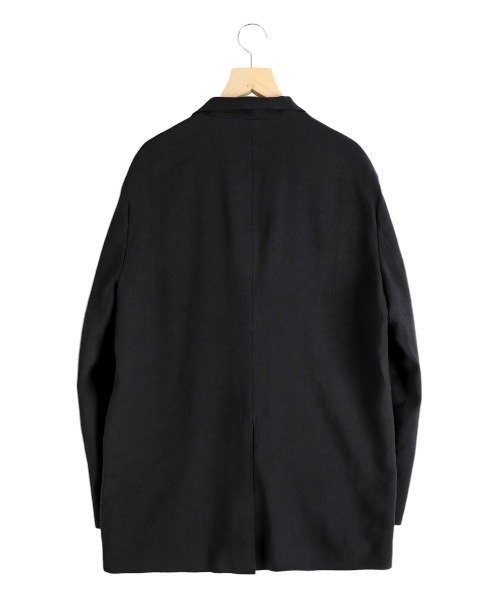 PORT BY ARK（ポートバイアーク）の「PORT BY ARK / ポートバイアーク：Linen Wool Gabardine Jacket：PO17-J001[COR]（テーラードジャケット・メンズ・ベージュ系その他/ブラック・1/2）」の16枚目の写真