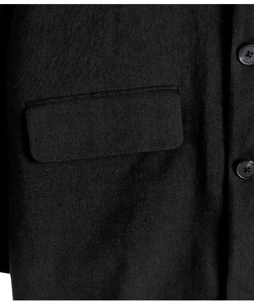 PORT BY ARK（ポートバイアーク）の「PORT BY ARK / ポートバイアーク：Linen Wool Gabardine Jacket：PO17-J001[COR]（テーラードジャケット・メンズ・ベージュ系その他/ブラック・1/2）」の19枚目の写真