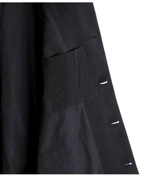 PORT BY ARK（ポートバイアーク）の「PORT BY ARK / ポートバイアーク：Linen Wool Gabardine Jacket：PO17-J001[COR]（テーラードジャケット・メンズ・ベージュ系その他/ブラック・1/2）」の20枚目の写真