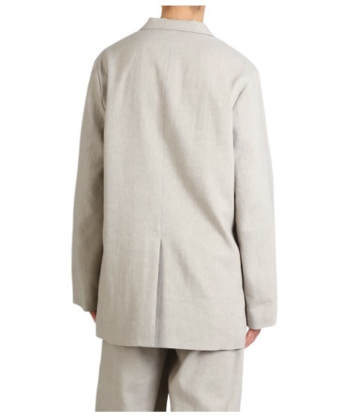 PORT BY ARK（ポートバイアーク）の「PORT BY ARK / ポートバイアーク：Linen Wool Gabardine Jacket：PO17-J001[COR]（テーラードジャケット・メンズ・ベージュ系その他/ブラック・1/2）」の11枚目の写真
