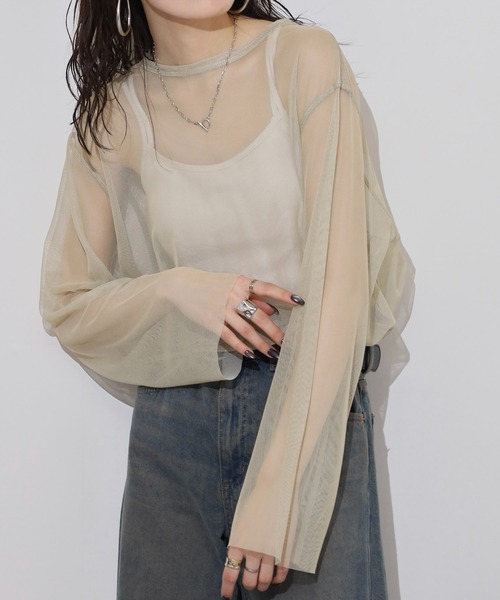 hunch(ハンチ)の「hunch リバーシブルパワーネット(その他トップス・レディース・ベージュ系/ブラック×グレー/グリーン×ピンク・FREE)」の9枚目の写真