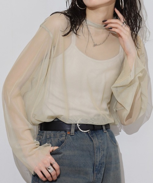 hunch(ハンチ)の「hunch リバーシブルパワーネット(その他トップス・レディース・ベージュ系/ブラック×グレー/グリーン×ピンク・FREE)」の10枚目の写真