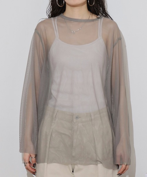 hunch(ハンチ)の「hunch リバーシブルパワーネット(その他トップス・レディース・ベージュ系/ブラック×グレー/グリーン×ピンク・FREE)」の16枚目の写真