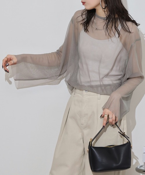 hunch(ハンチ)の「hunch リバーシブルパワーネット(その他トップス・レディース・ベージュ系/ブラック×グレー/グリーン×ピンク・FREE)」の14枚目の写真