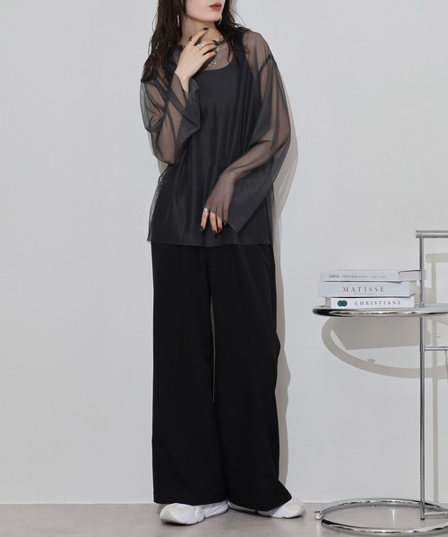 hunch(ハンチ)の「hunch リバーシブルパワーネット(その他トップス・レディース・ベージュ系/ブラック×グレー/グリーン×ピンク・FREE)」の7枚目の写真