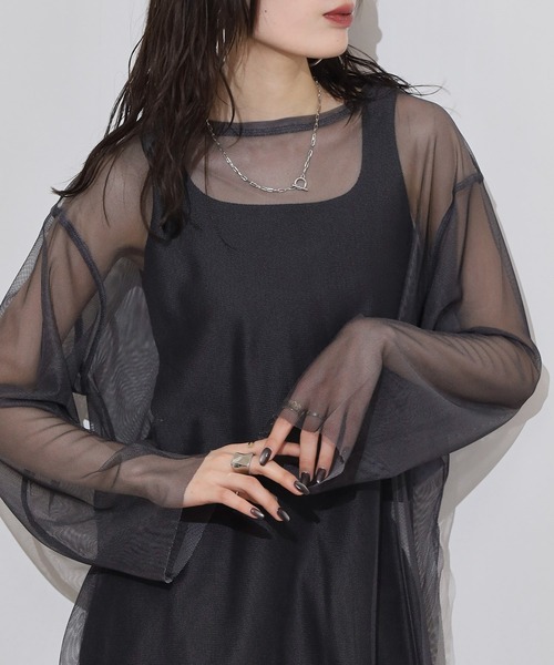 hunch(ハンチ)の「hunch リバーシブルパワーネット(その他トップス・レディース・ベージュ系/ブラック×グレー/グリーン×ピンク・FREE)」の5枚目の写真