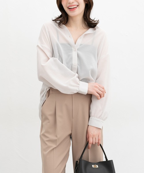 Honeys(ハニーズ)の「【UVカット】ベアトップ(チューブトップ・レディース・オフホワイト/ブラック/ネイビー/ライトベージュ・L/LL/M/S)」の14枚目の写真