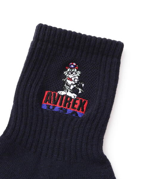 AVIREX（アヴィレックス）の「《直営店限定》TOM CAT AVIREX USA SOX / トムキャット 靴下 / アヴィレックス（ソックス/靴下・メンズ・ブラック/ホワイト・FREE）」の9枚目の写真