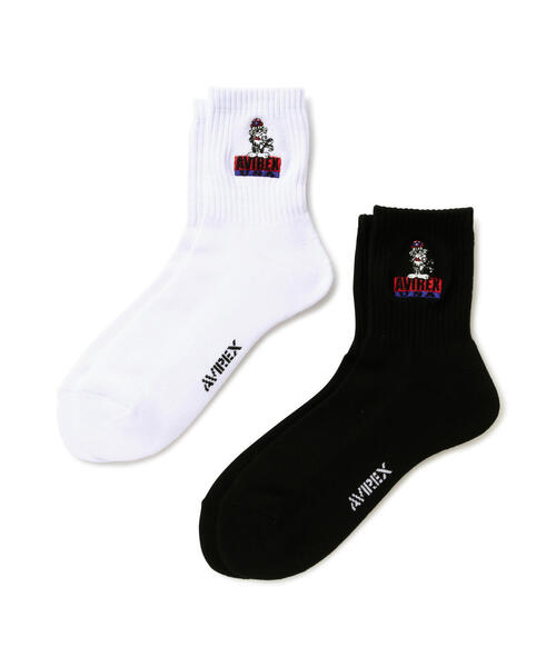 AVIREX（アヴィレックス）の「《直営店限定》TOM CAT AVIREX USA SOX / トムキャット 靴下 / アヴィレックス（ソックス/靴下・メンズ・ブラック/ホワイト・FREE）」の12枚目の写真