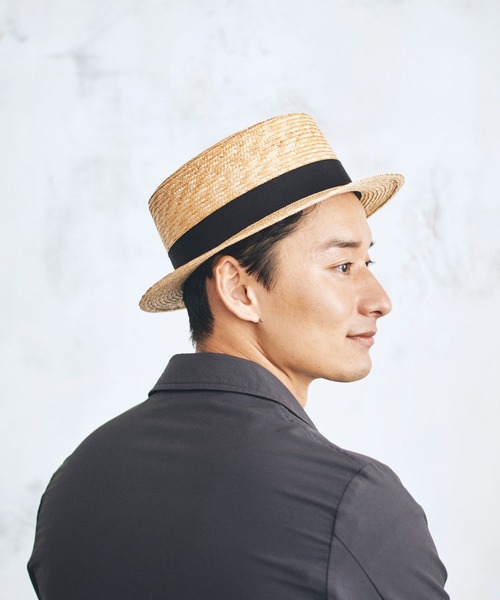 日本製 カンカン帽 マラン・オム Marin/h（ハット）｜田中帽子店